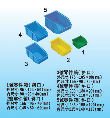 1-5#斜口 零件盒  零件箱廠(chǎng)家