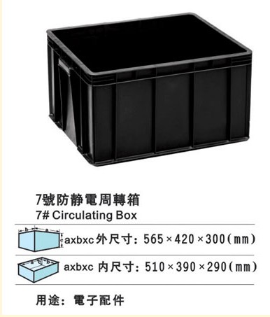 7#防靜電周轉箱 防靜電膠筐廠(chǎng)家